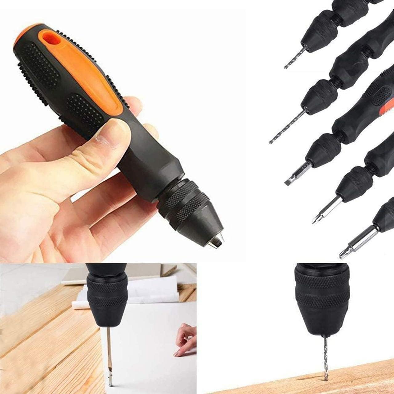 Trapano a mano mini 0,5-8mm Pin Vise mandrino morsa senza chiave