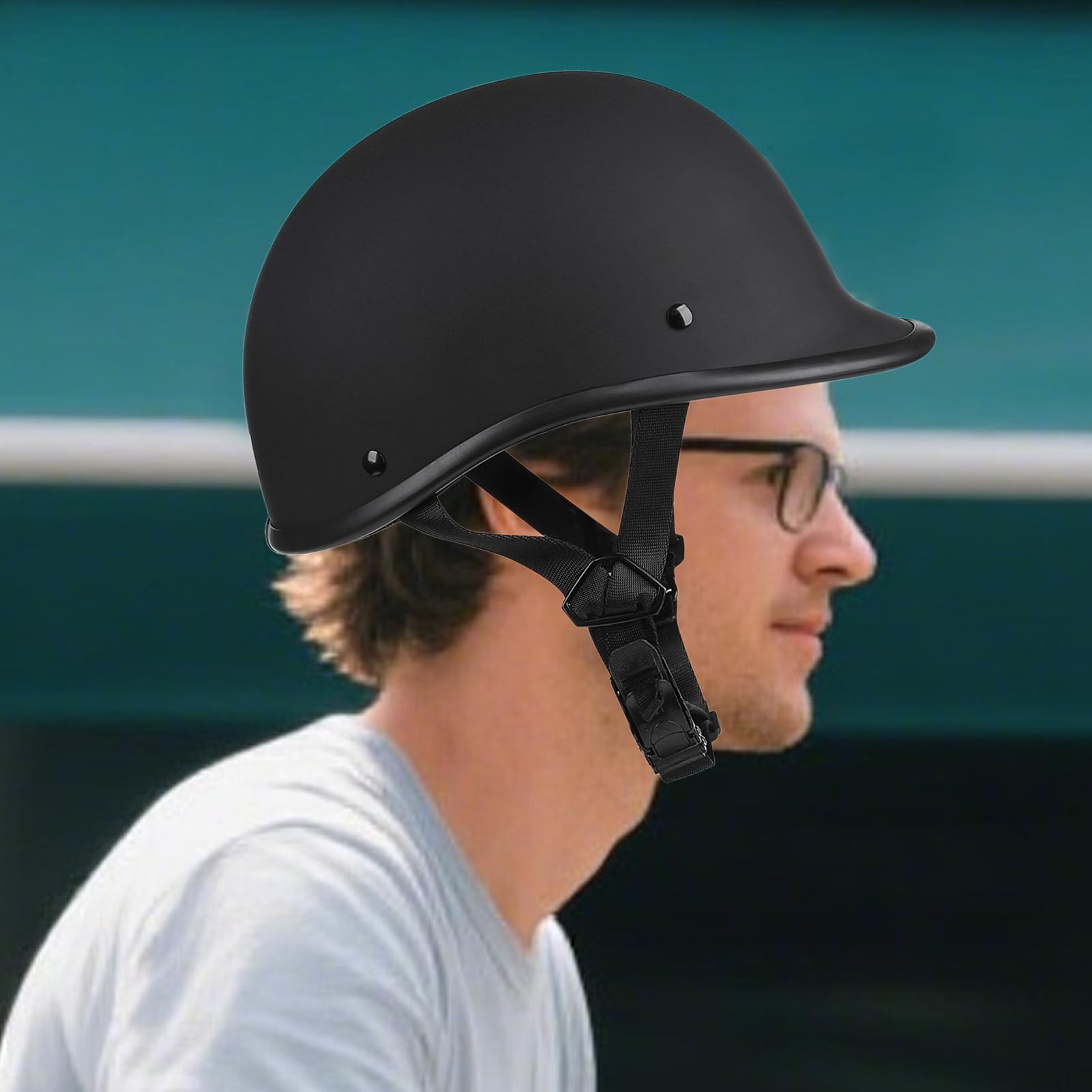 Motorradhelm, Retrohelm für Motorradfahrer | leichtes atmungsaktives Zubehör mit Schutz für Radsport Erwachsene Herren Damen Reisen und Straßentouren