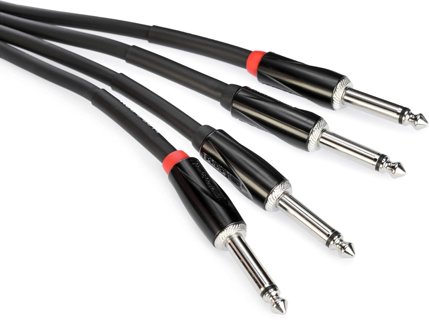 Roland Black Series Interconnect Cable, Dual RCA to Dual 1/4-Inch, 15-Feet
