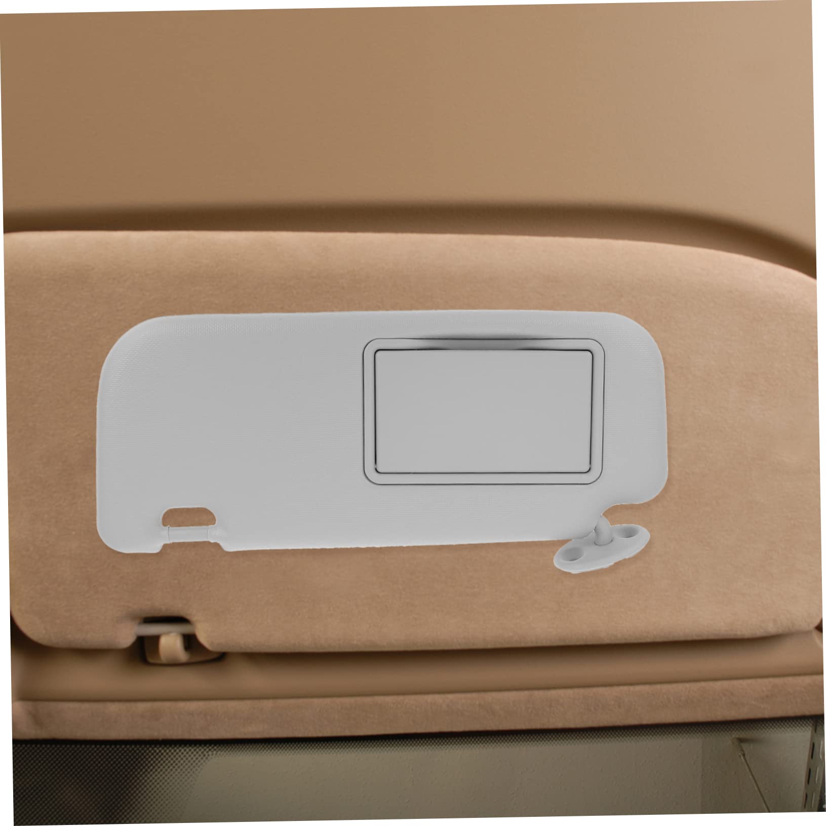 Amosfun specchietto di cortesia con visiera parasole ombrelloni per auto aletta parasole lato guida auto automatico lato sinistro visiera laterale AbS Grey