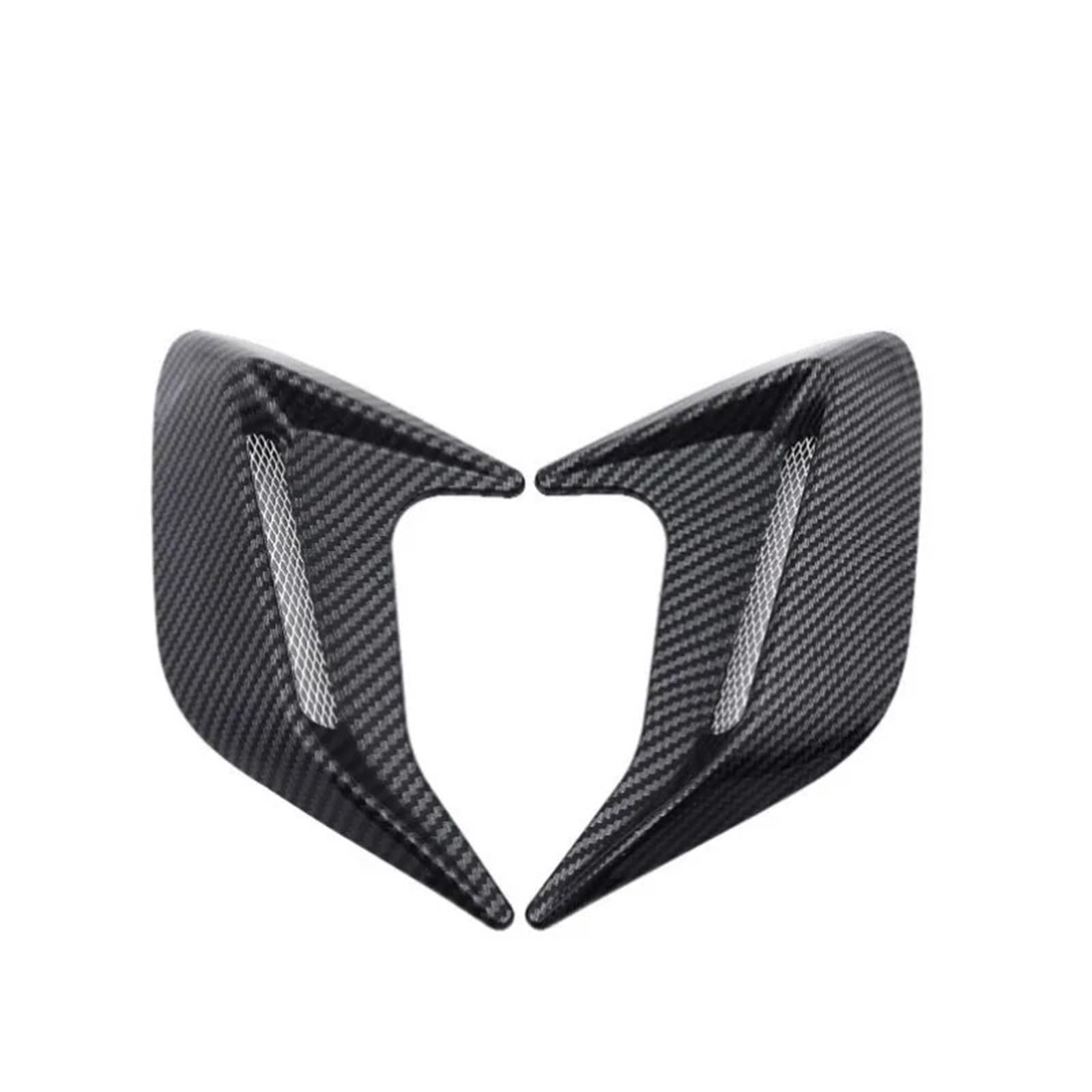 Listwa Rozdzielacza Nawiewu Bocznego Przedniego Samochodu Boczne nawiewy Dekoracja Skrzydło naklejka wykończ(Carbon fiber pattern)