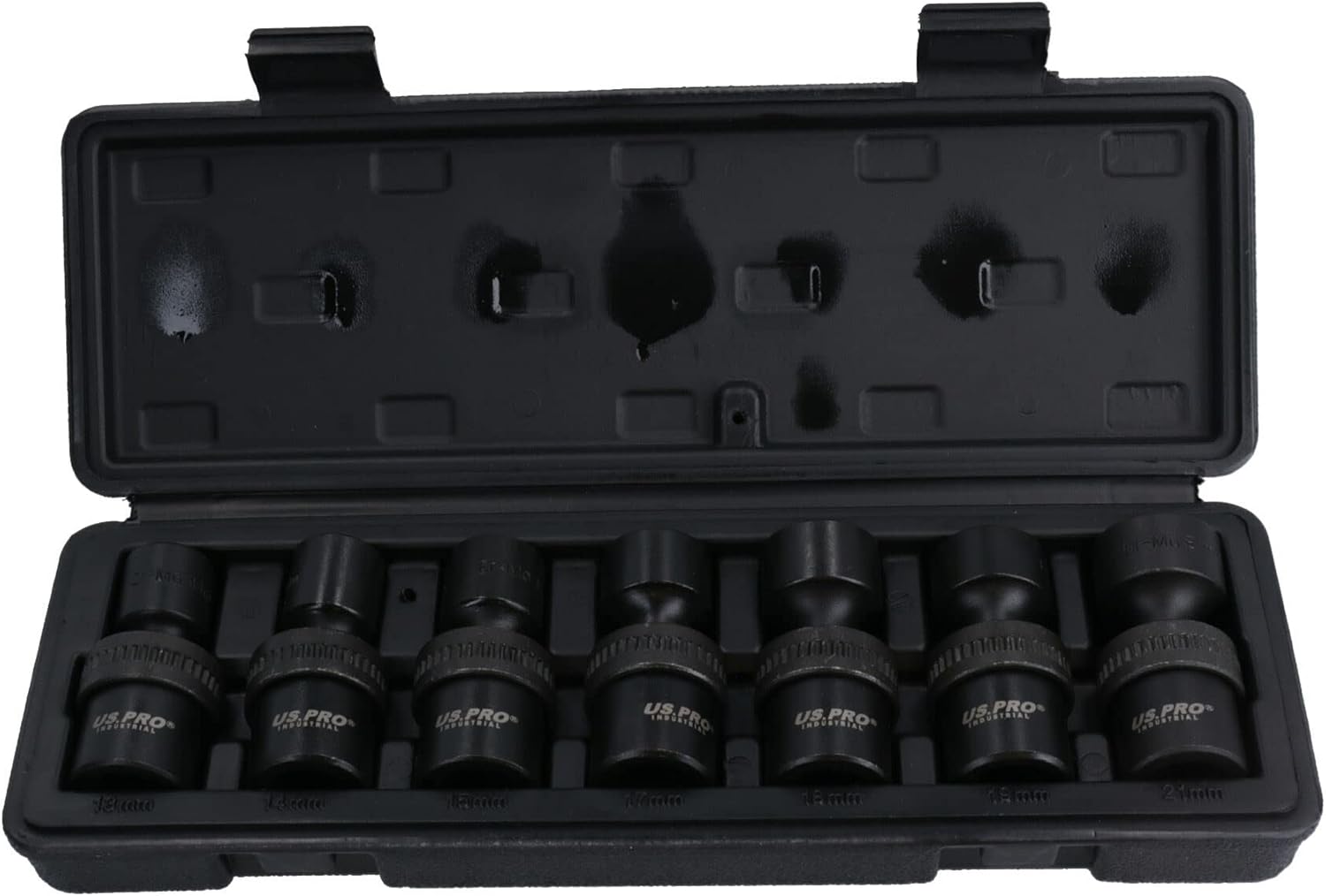 1/2in Drive Swivel Wobble Metric Shallow Impact Sockets 13 – 21mm 7pc 6 Sided