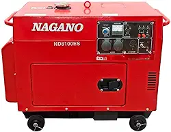 Gerador de Energia a Diesel 8kva Monofásico 110v220v Silenciado Partida Elétrica