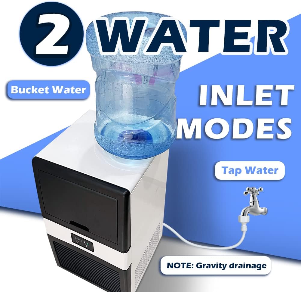 LifePlus Ice Maker with two water inlet modes