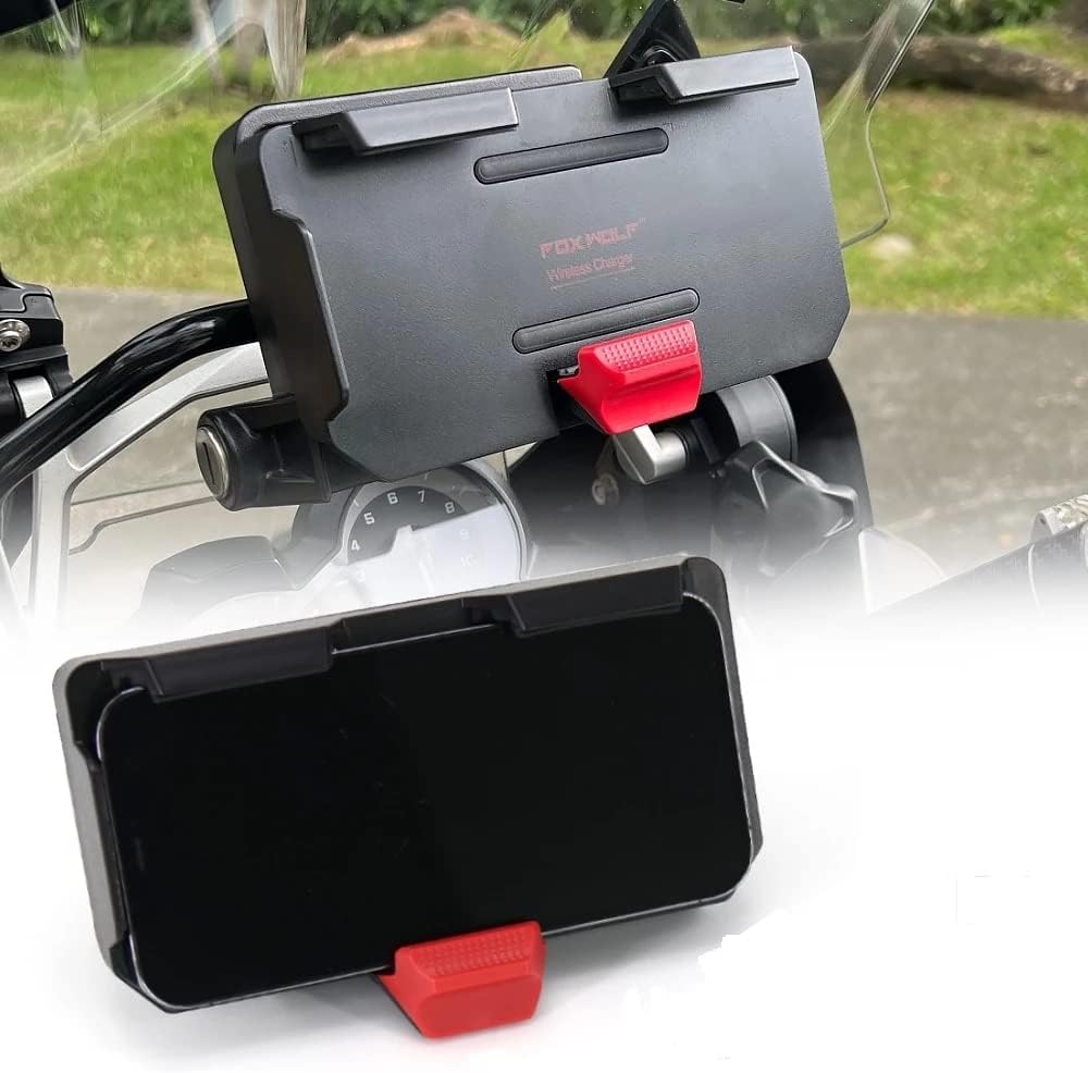 for BMW R1300GS R1200GS R1250GS ADV F900R F900XR S1000XR F700GS F750GS F800GS F850GS ADV CRF1000L New Motorcycle GPS Phone Holder Wireless Fast Charging Navigation Bracket Stand Twin USB end