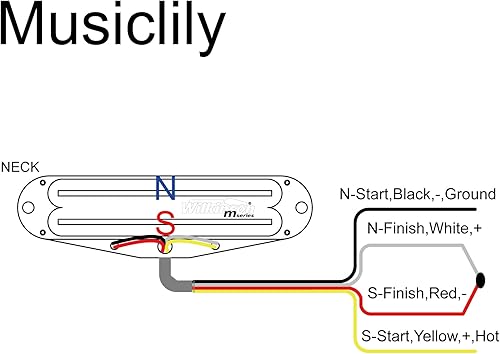 Miniatura 9 de Wilkinson WOTBS - Pastilla de puente Humbucker de cerámica con rieles calientes para guitarra eléctrica Strat Stratocaster, color negro