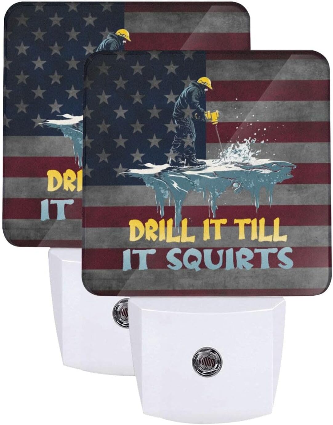 Drill It Till It Squirts Night Light Set of 2 Home Decor