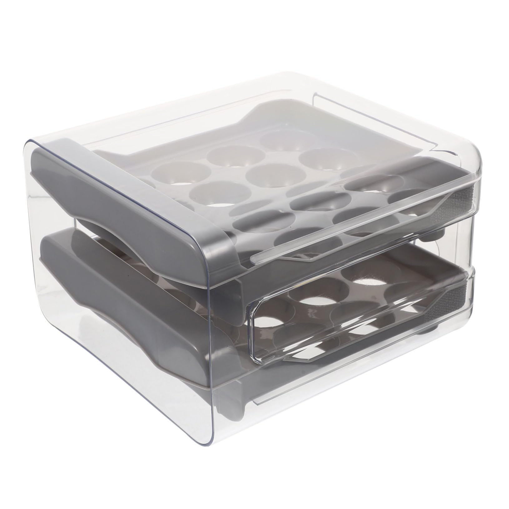 Boîte à Œufs Multifonction à Tiroir, Double Couche, 32 Cases