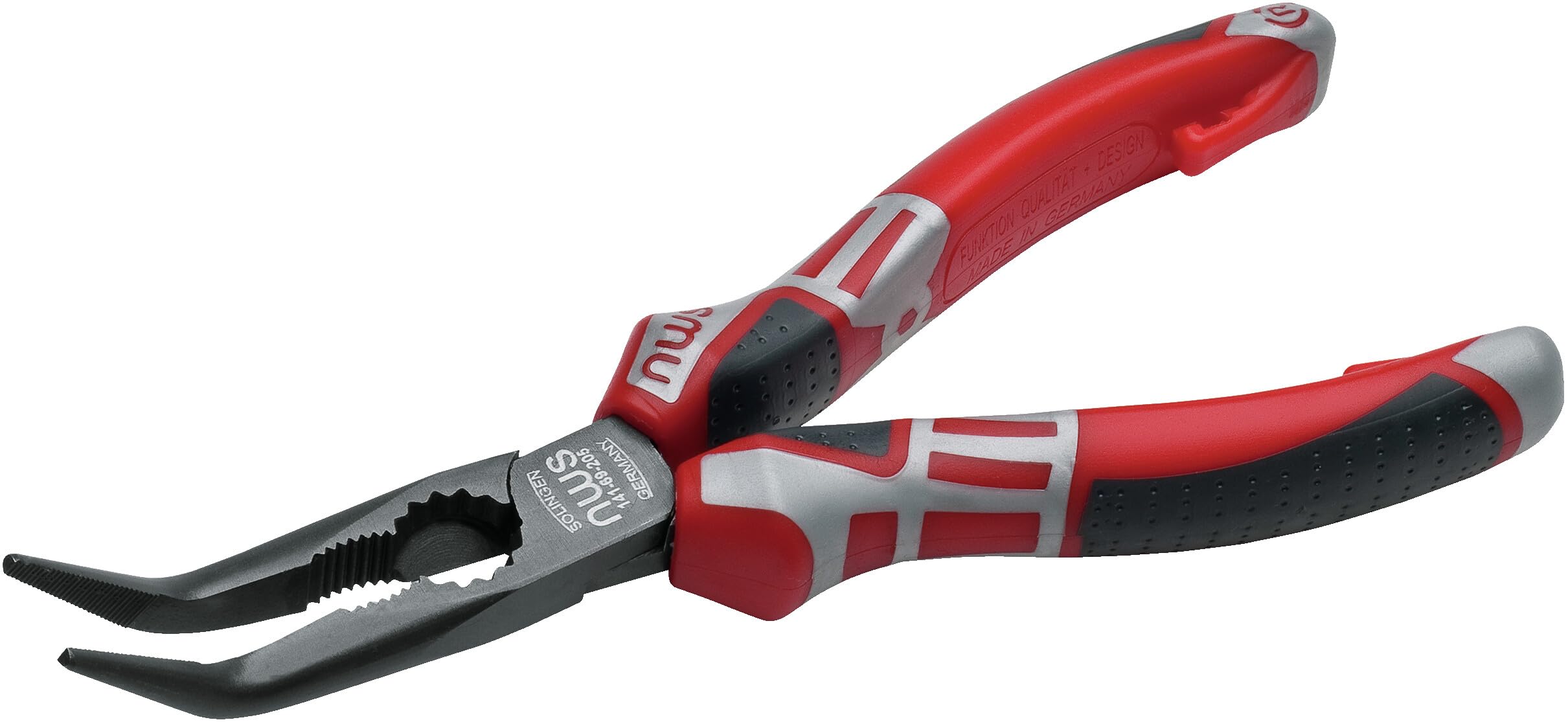 NWS 141-69-205 - Alicate boca semiredonda curva Serie 69 Largo 205 mm