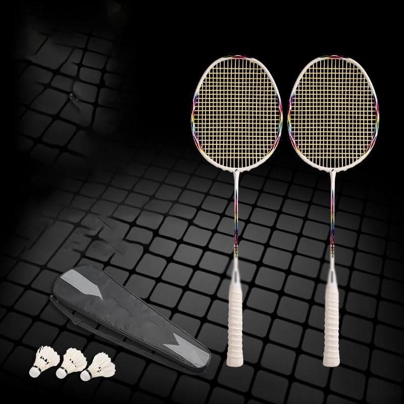 Carbon Fiber Badminton Rackets Professional Training Racquet Super LightSports Badminton Racket Set