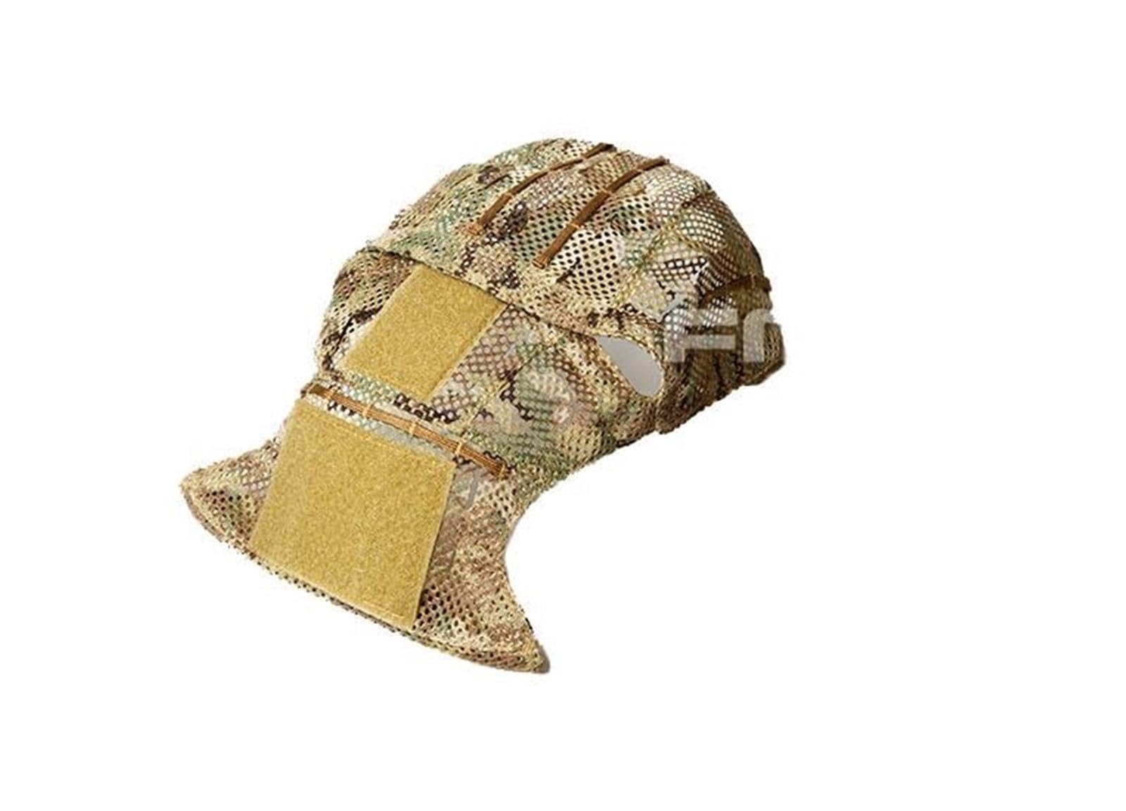 Housse de casque tactique en maille camouflage CP AF grande taille contre les reflets