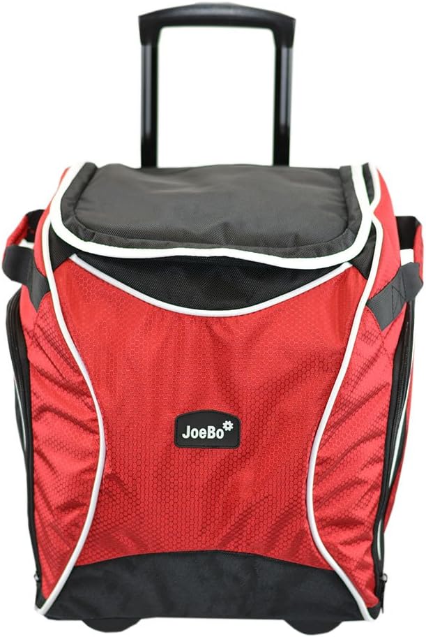 JoeBo Insulated Trolley Cool Bag XL 40 litre, ideal for sports events, picnics (Red)