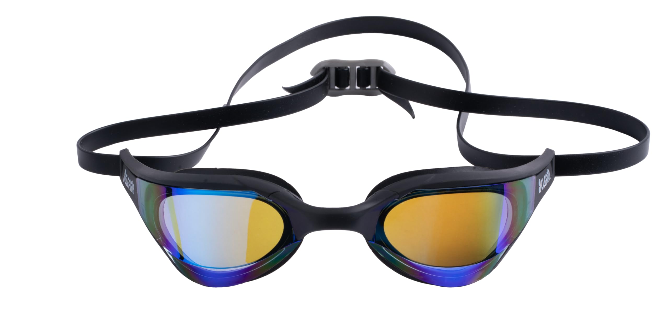 Clear'r Champion Adult Swim Goggle, Black/Blue, Unisex