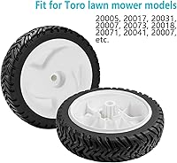 Vista 5 de Cluparis Rueda de cortacésped para Toro 105-1814 Rueda delantera/trasera de 8" 3/4" 1/2" (juego de 2)