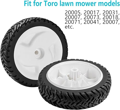 Miniatura 5 de Cluparis Rueda de cortacésped para Toro 105-1814 Rueda delanteratrasera de 8" 34" 12" (juego de 2)