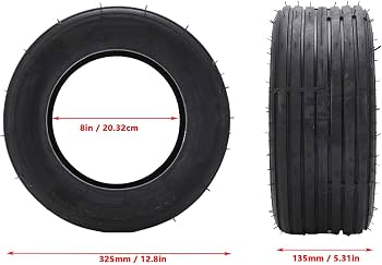 Amazon.com: Luocute 15x6.00-8 Tubeless Tire, with Robust Ply