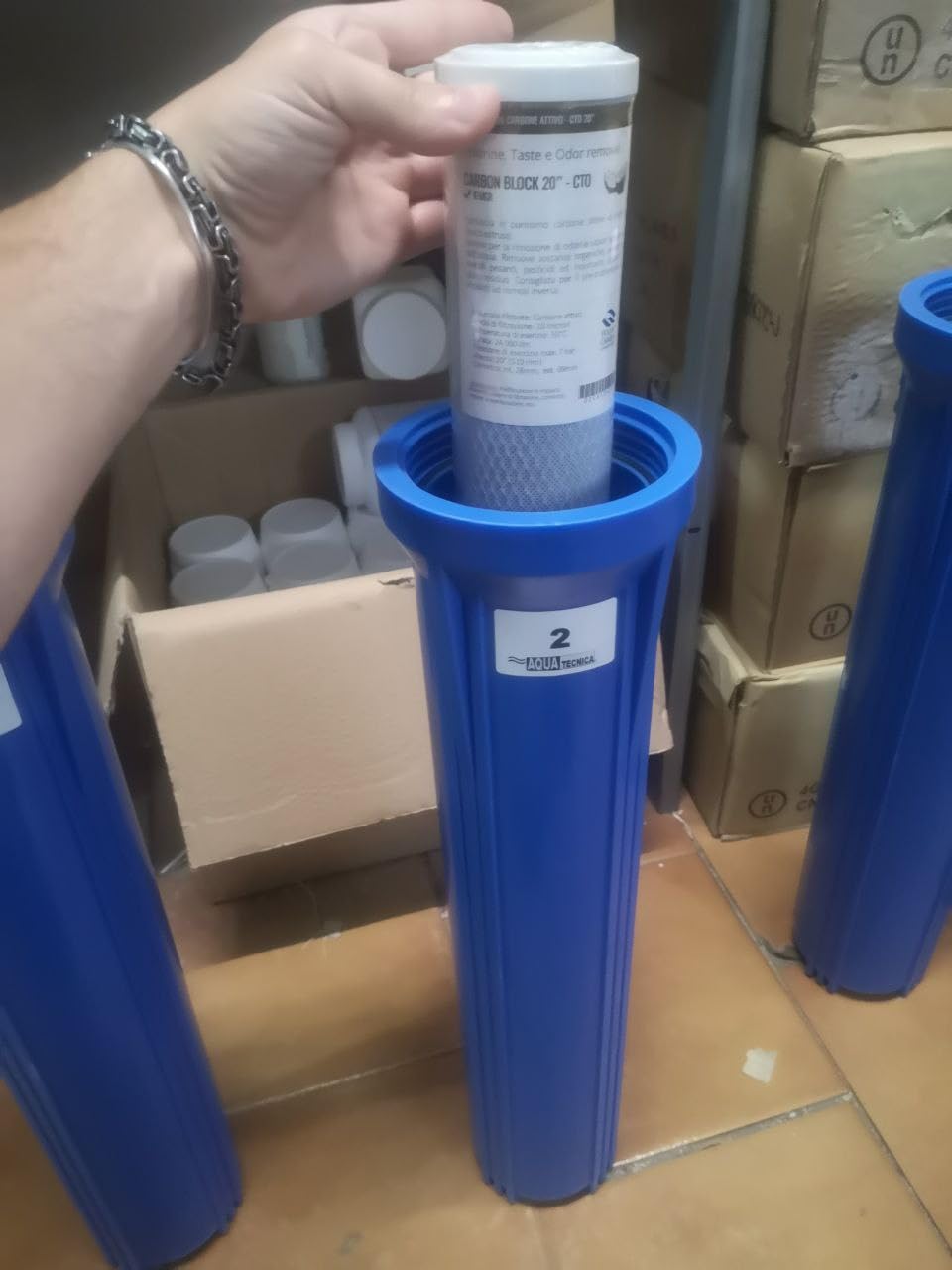 Sterilizzatore ACQUA UV-C 3 STADI per ACQUA DI POZZO - Completo e certificato CE - 1.200 Litri/ora - Elimina batteri