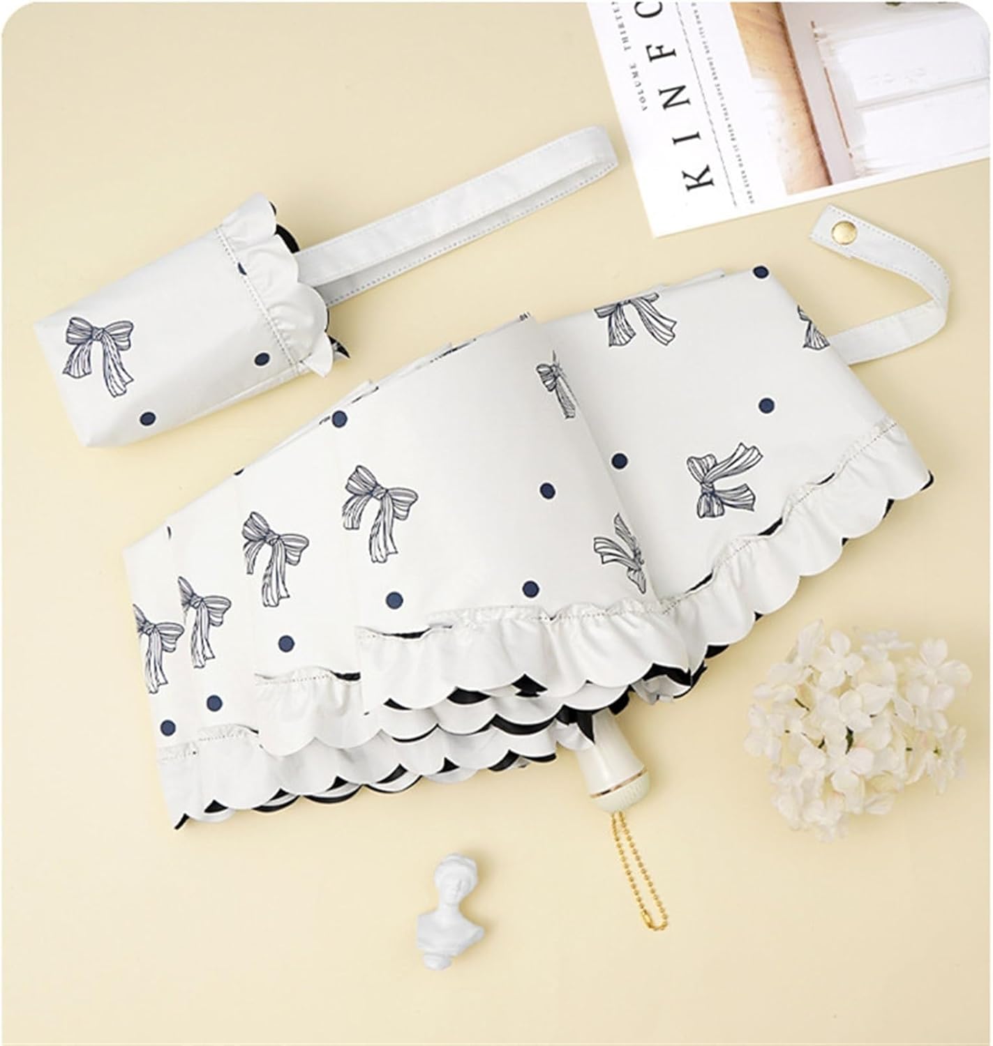Umbrellas Folding Umbrella Pattern Rain and Sunshine Female Sunshade Sunscreen