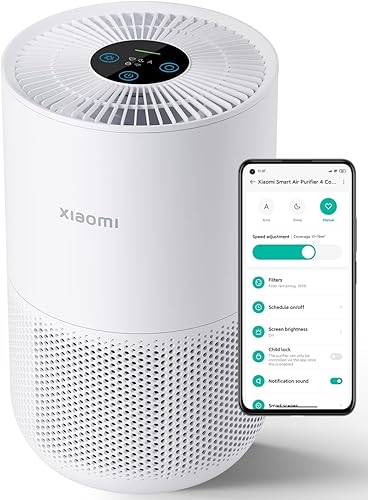 Xiaomi Purificadores de aire para el dormitorio del hogar, filtro HEPA H13, ultra silencioso, control inteligente, sensor de calidad del aire,