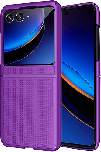 Miniatura 5 de Nakedcellphone Funda Para Motorola RAZR+ 2023, Cubierta Protectora Delgada Antihuellas, Textura De Rejilla Para Moto RAZR Plus '23 (RAZR 40 Ultra) -