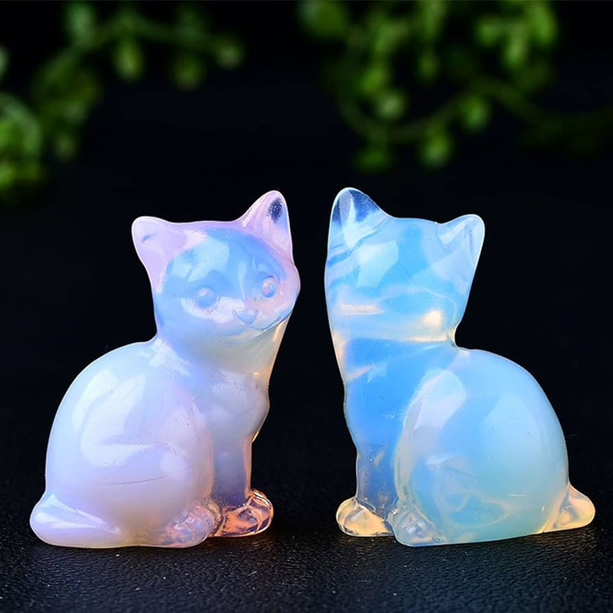 ピンクオパール　猫ちゃん　彫刻　ペルー産　天然石 ピンクオパール 猫ちゃん 彫刻 ペルー産 天然石 - メルカリ