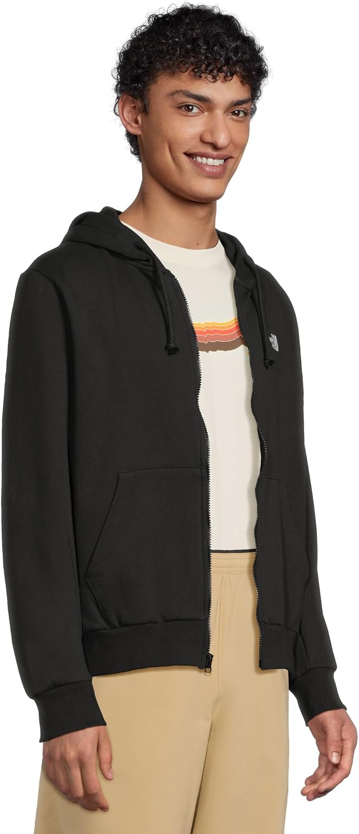 Мужское худи The North Face Evolution Simple Dome Regular Full Zip, цвет: Чёрный — фото 4