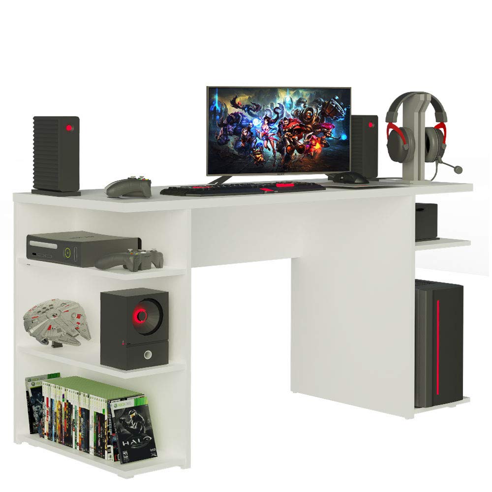 Buy MADESA Gaming Computer Desk with 5 Shelves, Cable Management and