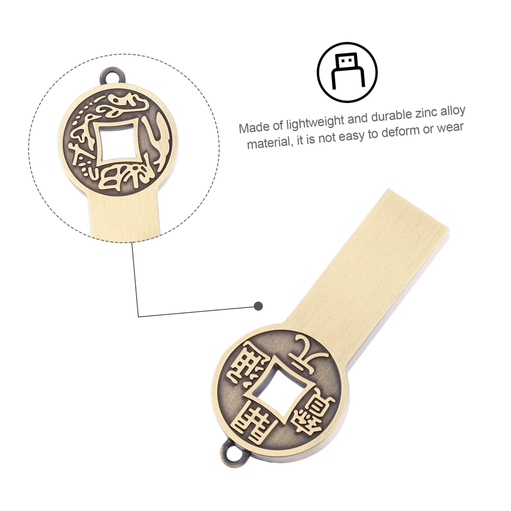 Amazon.co.jp: QUMIIRITY 3個 レトロ銅コインusbケース 鍵 まばたき 場合 ウルトラ ために 閃光 カバー ブロンズ Usb  の金属シェル Uシェル 亜鉛合金 : パソコン・周辺機器
