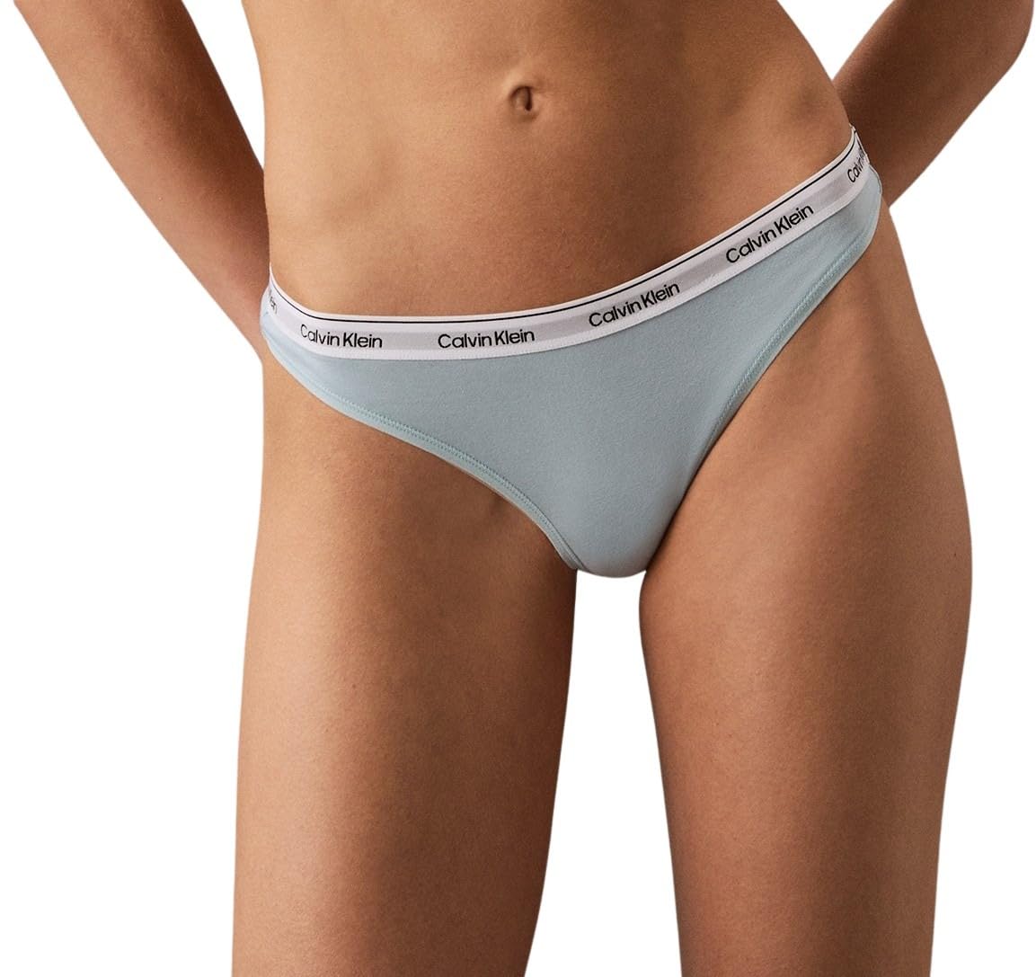 Calvin Klein Women's THONG, Blue, M