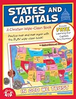 States & Capitals Christian Wipe-Clean Book 1619380749 Book Cover