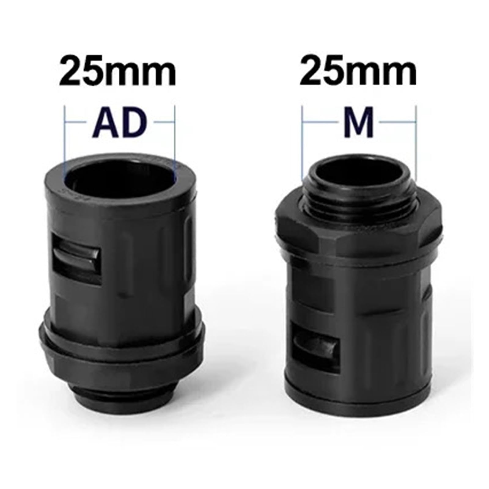 Cable conector de fuelle nailon, 1~10 Uds., 10/13/15,8/18,5/21,2/25/28,5/34,5mm(AD25 x M25,10 pieces)
