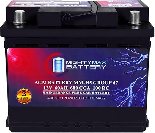 Miniatura 7 de Mighty Max Battery MM-H8 Arrancar y detener coche BCI Group 49 12V 95Ah, 160RC, 900 CCA batería recargable del coche AGM