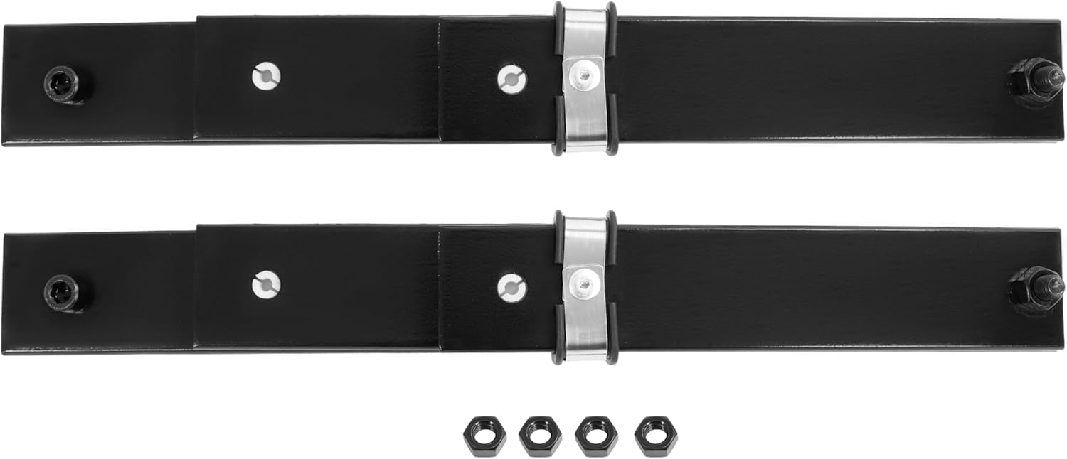 ALMULOO 3-Leaf Front Leaf Spring Compatible with 1989-1994 EZGO Marathon Golf Cart Heavy Duty Steel Powder Coated Black 2PCS