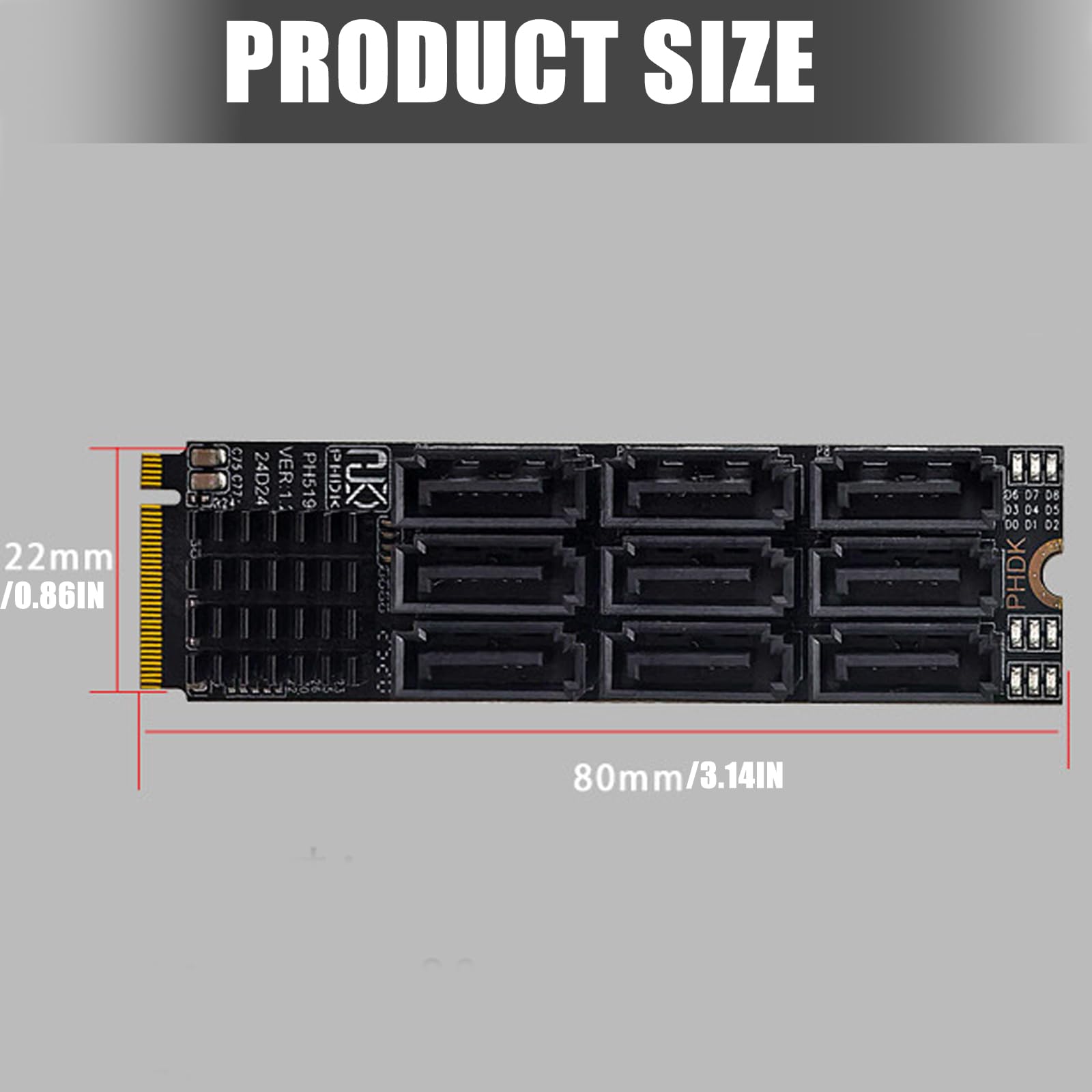 Scheda Espansione PCI Express III a 9 Porte da 6 Gbps Ottimizzata per L'espansione dello Storage PCIe sullo Storage del Server