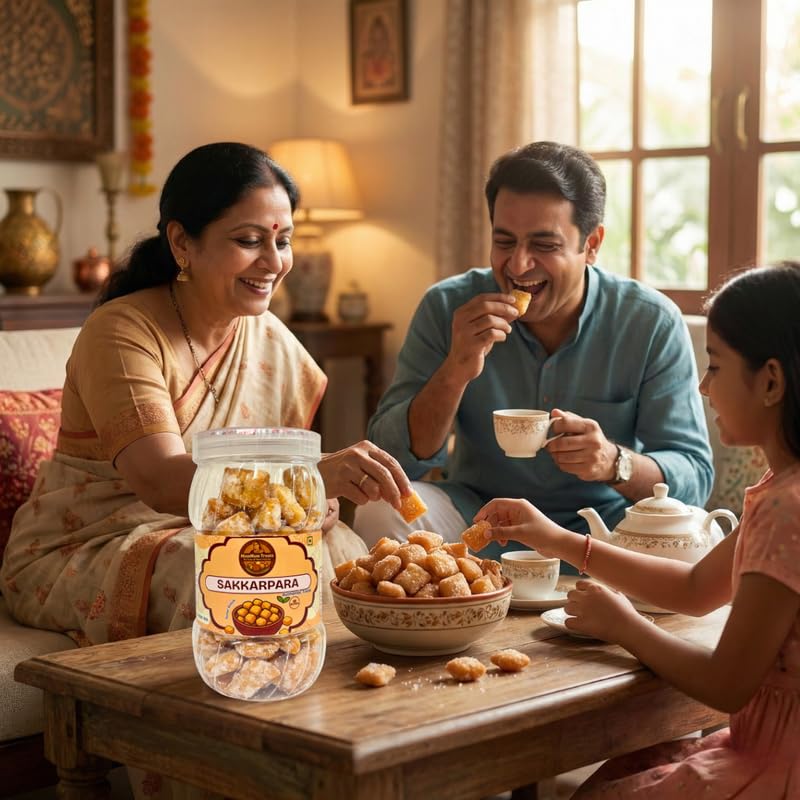 Image of MumMum TreatsShakkarpara 350g | Sweet & Crunchy Traditional Snack | Perfect Festive & Tea-Time Treat