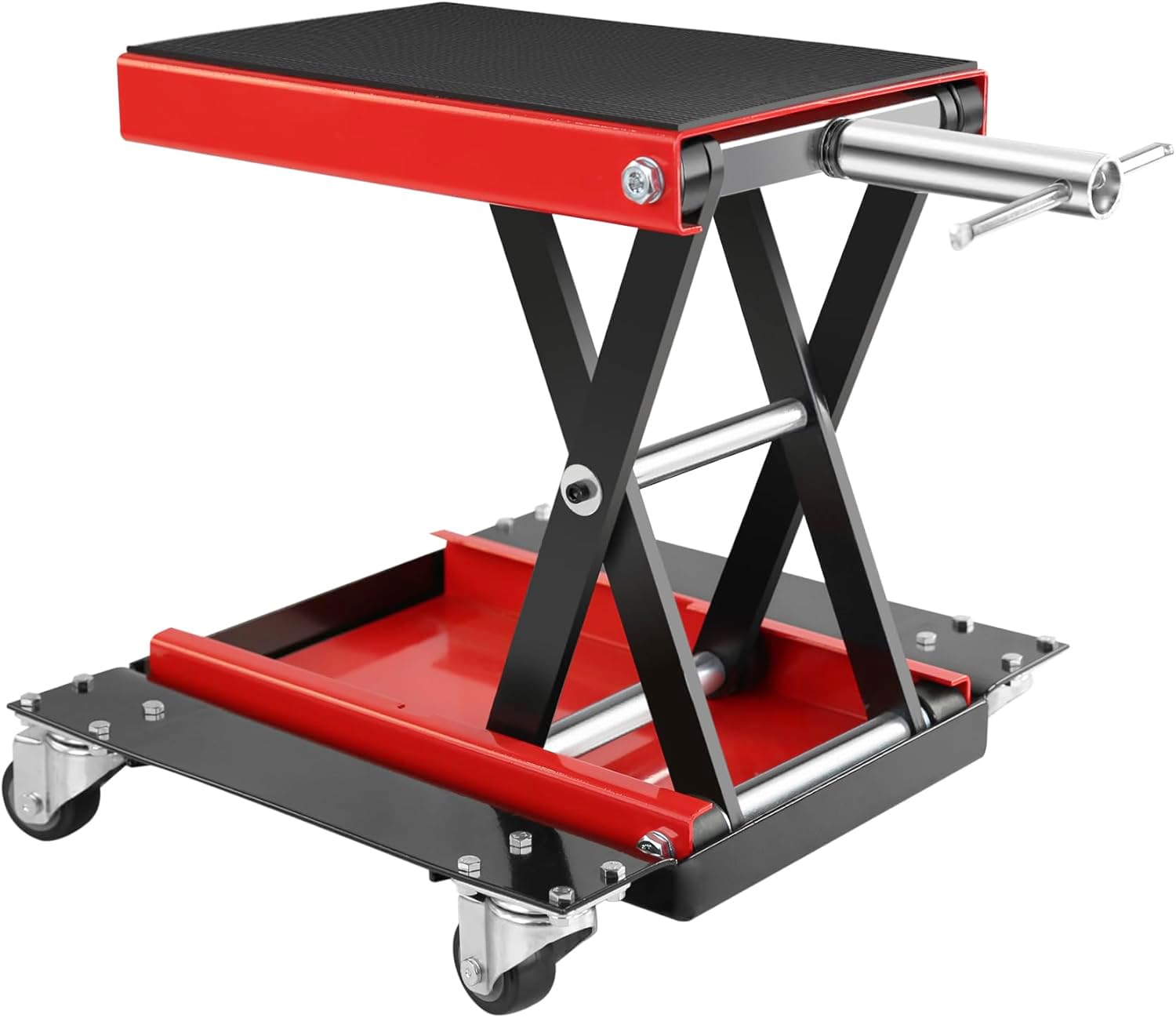 Mini Elevador De Motos De Tijera para Scooter, Motocross, Carretera, Etc. con Ruedas, 500 kg