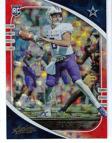 BEN DINUCCI 2020 Panini Absolute #110 ORANGE MOSAIC PARALLEL Rookie Card #030 of only 149 Made! RC Football Dallas Cowboys James Madison Dukes