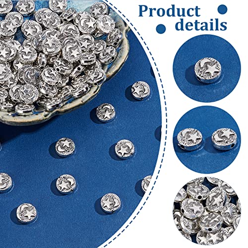 PH PandaHall 100pcs 9mm Moon Star Beads - Image 4
