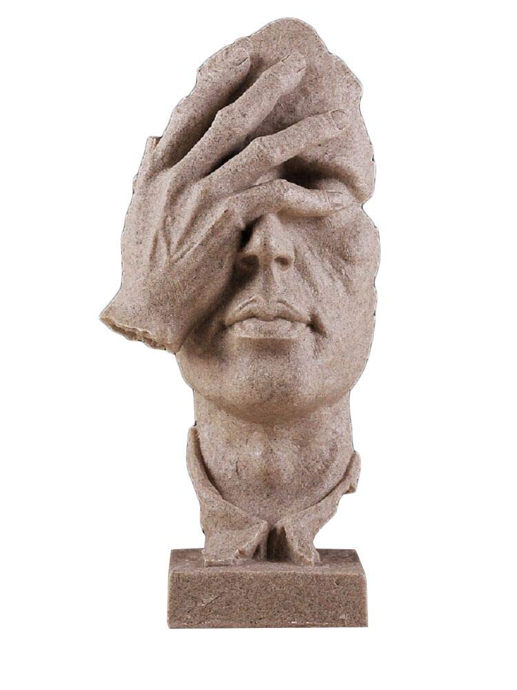 Buy Creative Abstract Decor The Thinker Statue Face & Hand Statues and