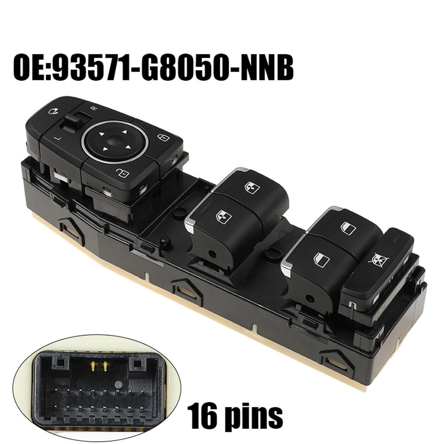 93571-G8050-NNB 93571G8050NNB Electronic Power Window Master Switch Compatible with Hyundai
