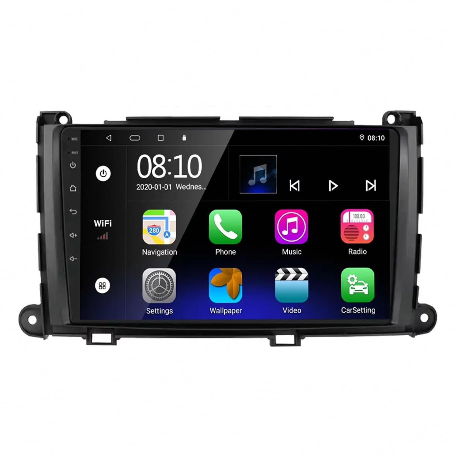 Radio de Coche 2 DIN para Toyota Mark X 2005-2009 con Bluetooth 8