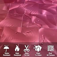 Vista 7 de YMMXGE - Azulejos autoadhesivos para salpicaduras de 10 hojas para decoración del hogar, adhesivo de aluminio 3D para pared, cocina, baño, chimenea