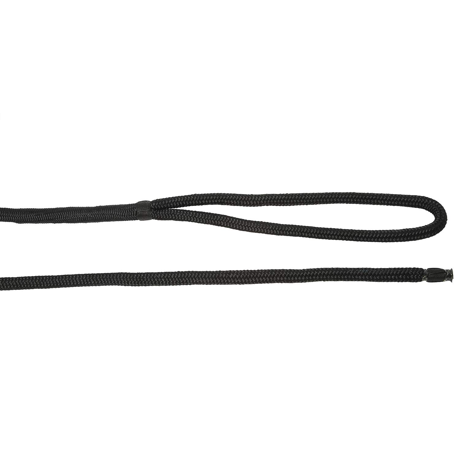 NovelBee Lot de 2 Lignes d'accueil en Nylon à Double Tresse de 1,6 cm x 9,2 m, Corde d'amarrage, Limite de Charge de Travail de 698,5 kg, résistance à la Rupture de 3,5 kg (Noir)