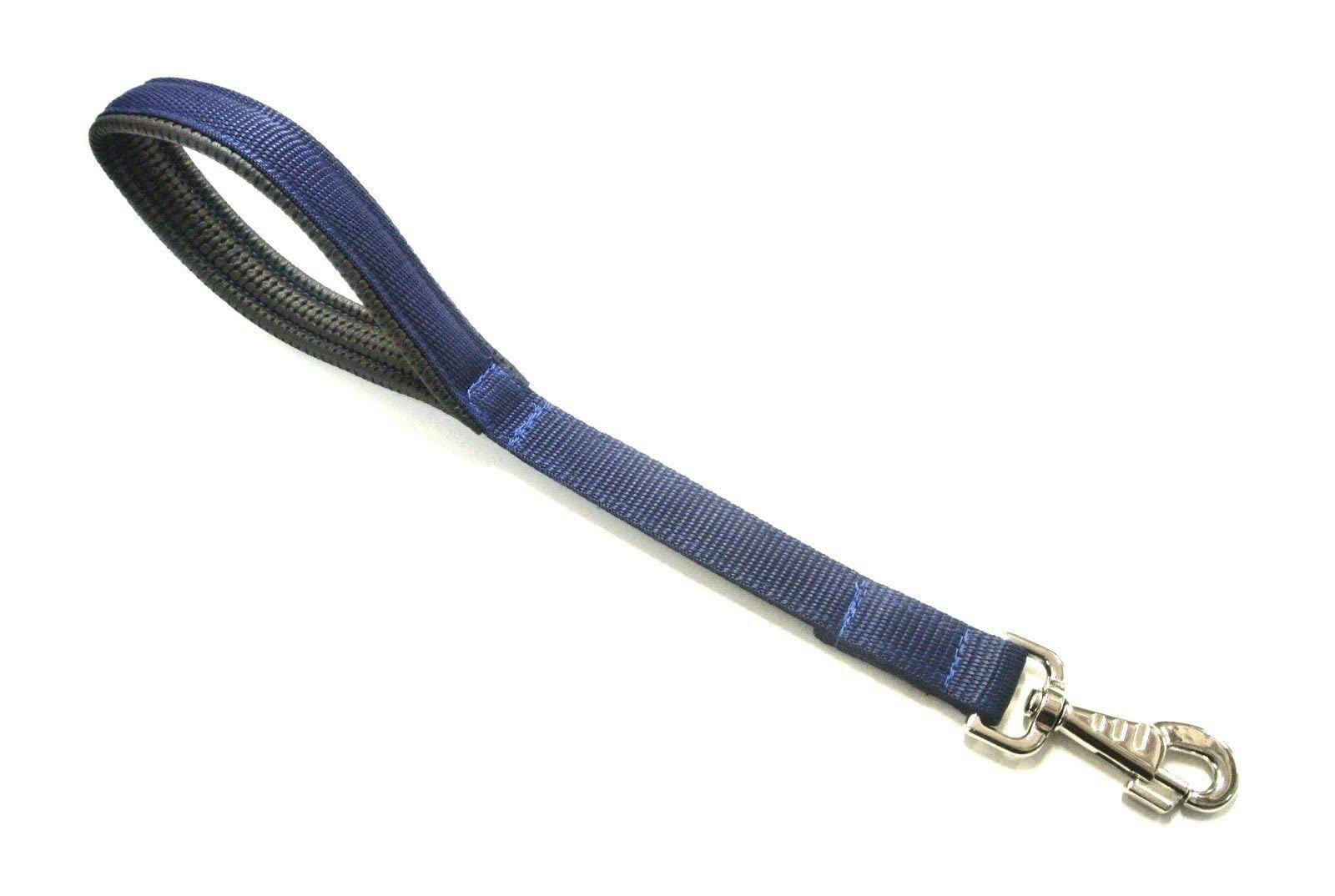 18" Short Close Control/Traffic Control Dog Lead With Padded Handle For Comfort In (Navy) — image 1