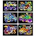 Stuff2Color Monster Cars Fuzzy Poster 6-Pack