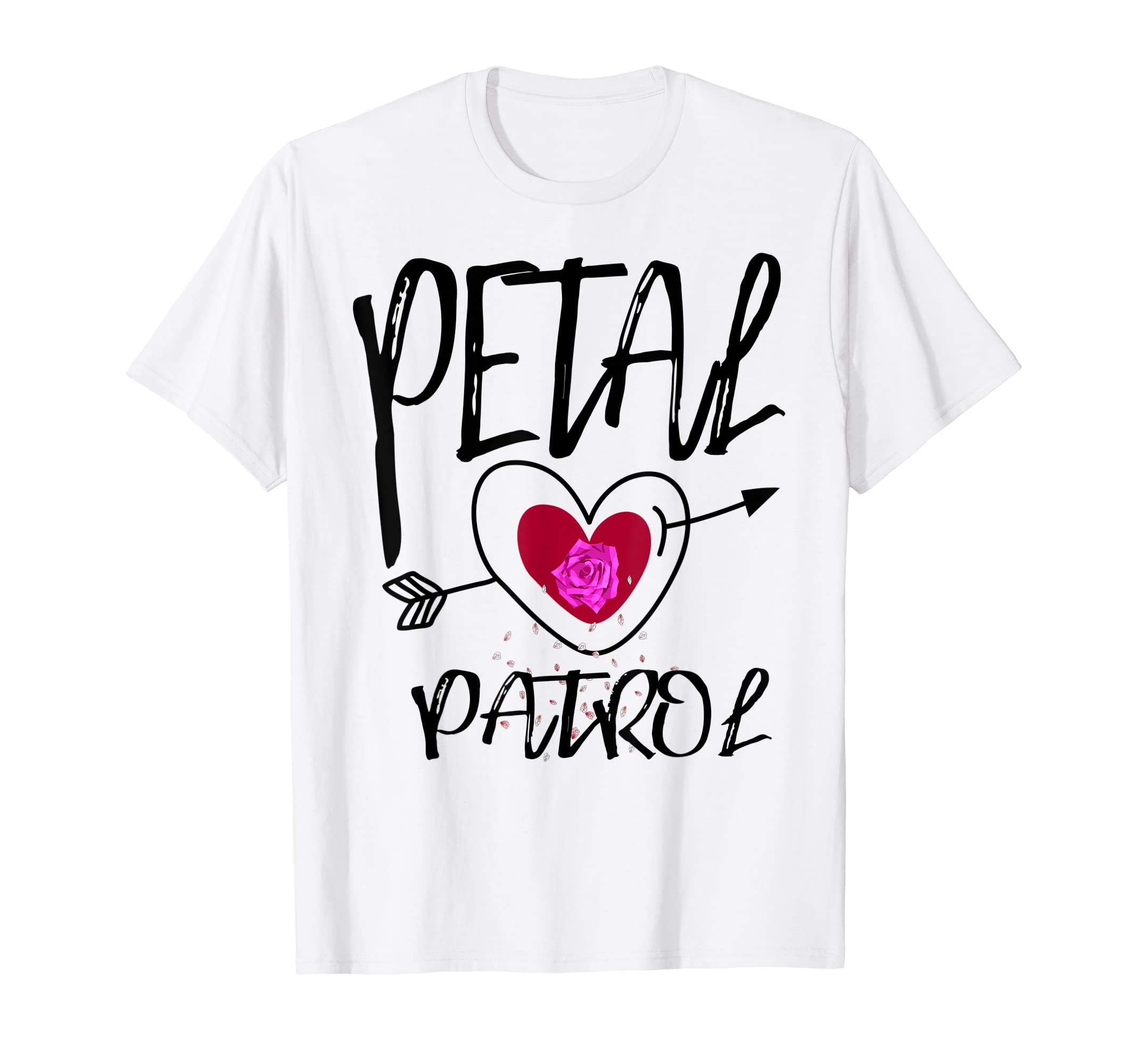 Petal Patrol Wedding Gift Cute Flower Girls Bridal Party T-Shirt