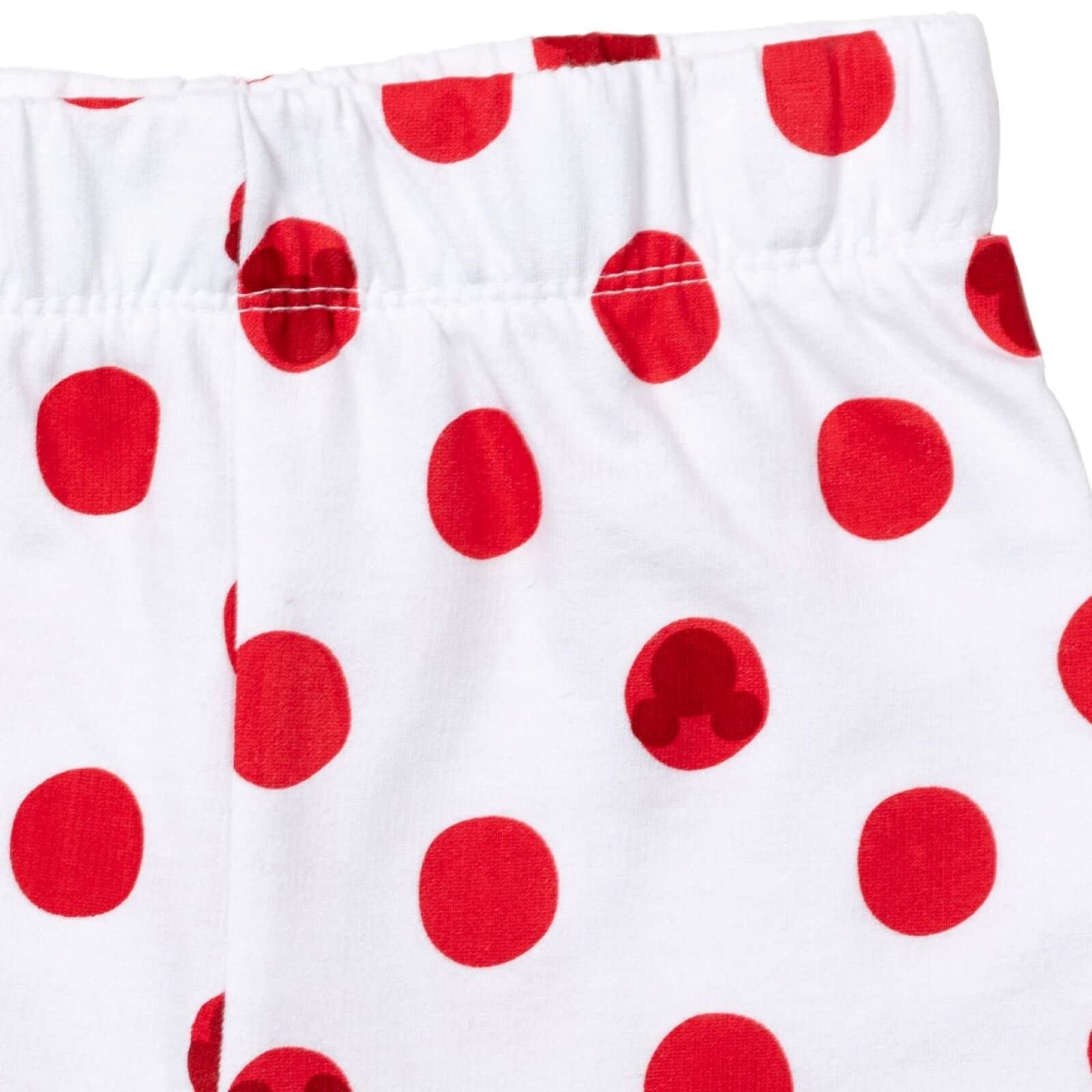 Disney Minnie Mouse - Conjunto de camiseta y pantalones cortos y coletero de 3 piezas para bebés y niños grandes