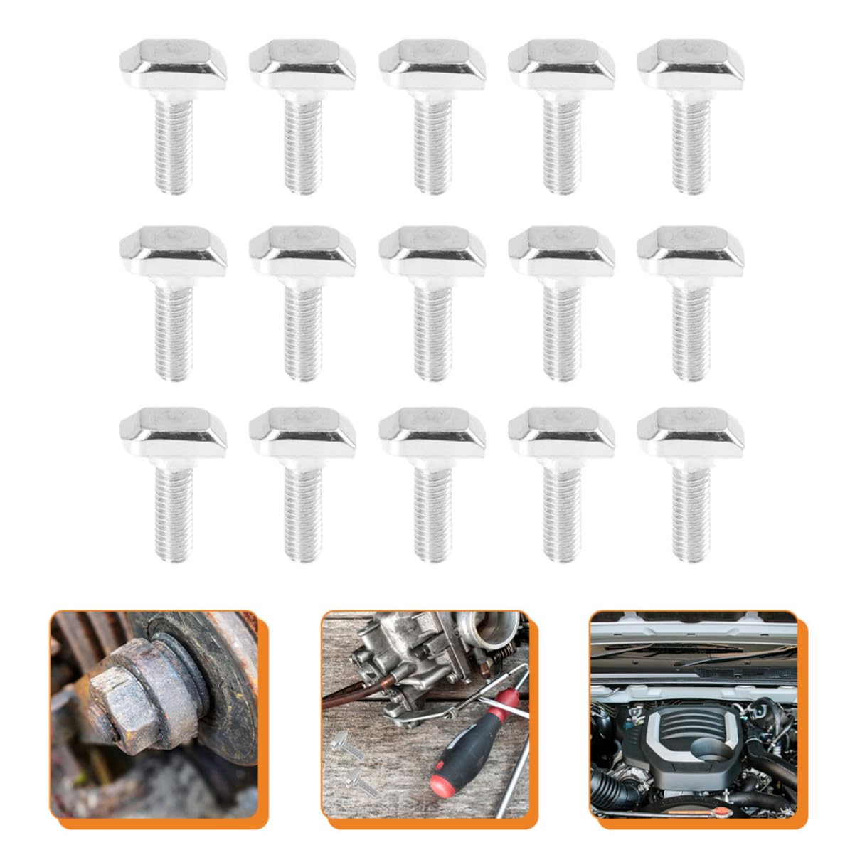 50pcs M8x25 T Slot Hammer Head Bolts for Aluminum Frames