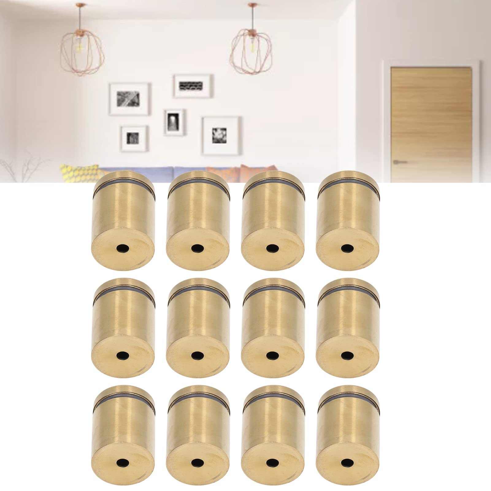 BORDSTRACT Standoff Screws, Gold Standoff Screws for Acrylic Stainless Steel Wall Mount Advertising Holder Nails, Advertise Fixing Pin - Image 4