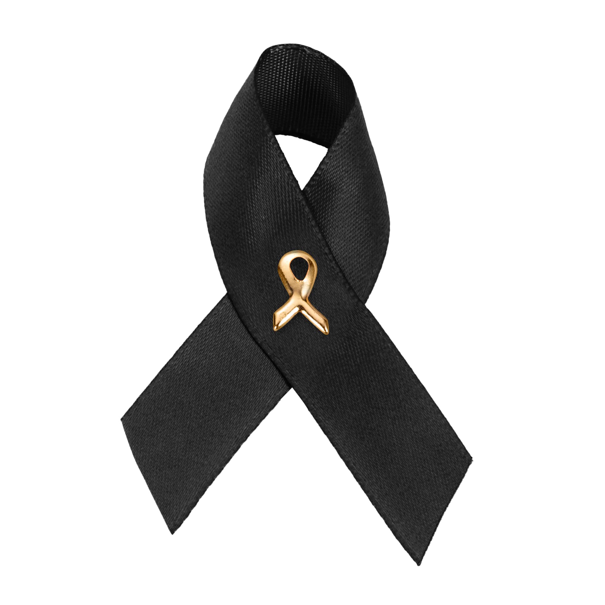 1/2/5/10/25/50/100pcs Satin Awareness Ribbon Pins (Pick your color), for Cancer &amp; Disease Awareness, Bulk Quantities for Fundraising, Events, Gift Giving